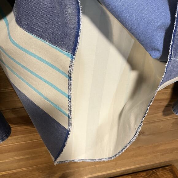 Vtg Wranglers Men’s Brushpopper Button Denim Striped Shirt 40’s-60’s 16.5x36 - Picture 15 of 16